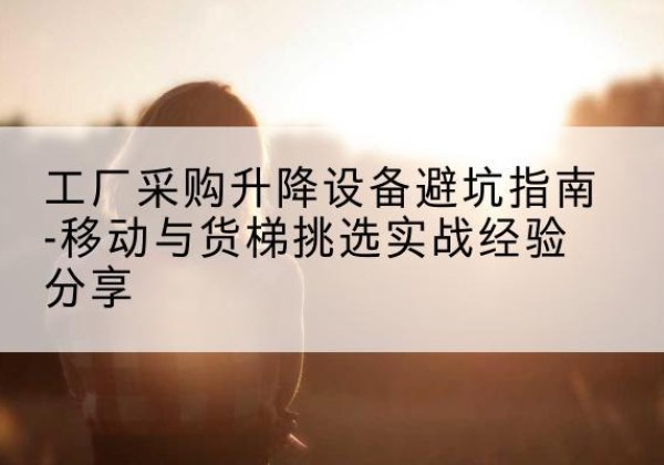 大化移动式升降机怎么选-工厂采购升降设备避坑指南-移动与货梯挑选实战经验分享