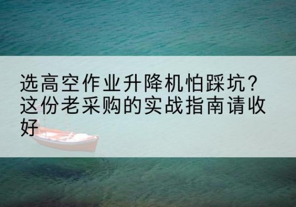 大化高空作业升降机厂家推荐-选高空作业升降机怕踩坑？这份老采购的实战指南请收好